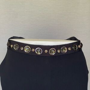 Lanvin  Paris Black Women's Pants
Beautifully made with rhinestones on waistline